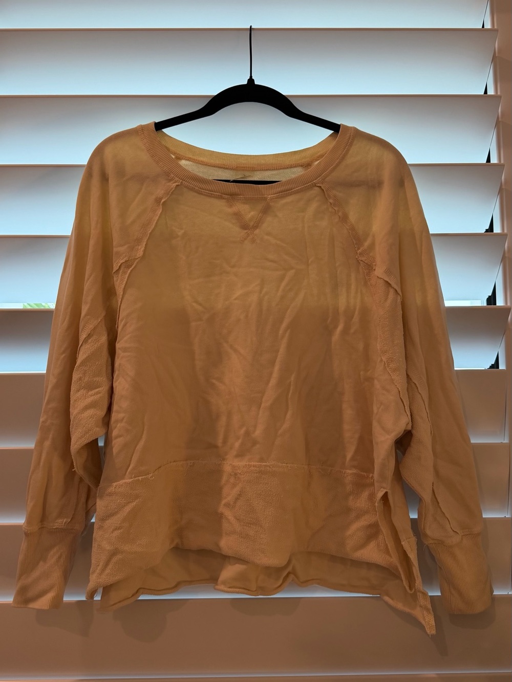 Women's Lightweight Casual Long-Sleeve Top - Butter Yellow